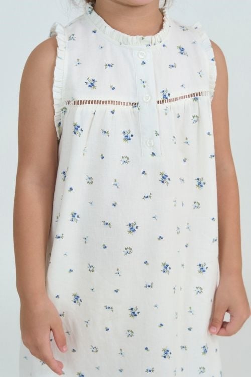  KDK01S5K03-ĐẦM KATE BÉ GÁI VỚI THIẾT KẾ CỔ TRÒN ĐIỂM NHẤN BÈO TẠO SỰ DỊU DÀNG VÀ ĐÁNG YÊU MANG LẠI CẢM GIÁC THOẢI MÁI KHI MẶC 