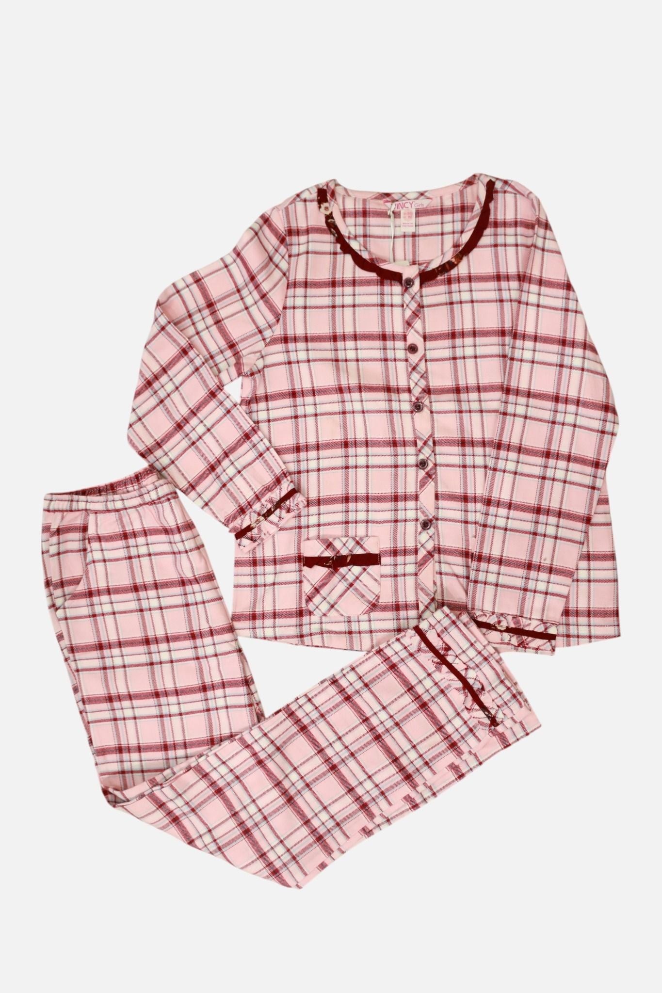  KKD020W71-BỘ KATE DÀI DÚN BÈO PHỐI LAI TAY 