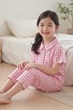  KLK01W5K13-BỘ LỬNG KATE BÉ  GÁI VỚI THIẾT KẾ CỔ SEN ĐIỂM NHẤN VIỀN  NỔI BẬT MANG ĐẾN SỰ XINH XẮN VÀ ĐÁNG YÊU 