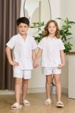  KSK01S5K01-BỘ SHORT KATE VỚI THIẾT KẾ CỔ SƠ MI MANG LẠI SỰ XINH XẮN VÀ THOẢI MÁI CHO BÉ GÁI 