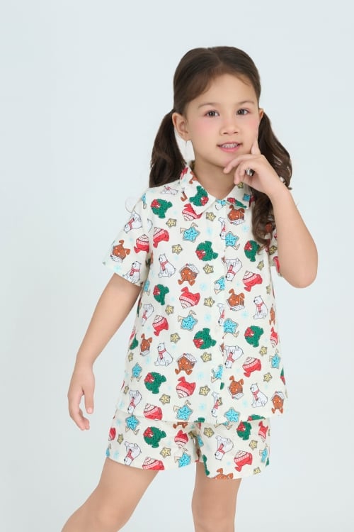 KSK01S5K03-BỘ SHORT KATE VỚI THIẾT KẾ CỔ SƠ MI MANG LẠI SỰ XINH XẮN VÀ THOẢI MÁI CHO BÉ GÁI