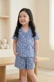  KSK01W5K04-BỘ SHORT KATE VỚI THIẾT KẾ  PIJAMA  PHỐI BÈO TINH TẾ TẠO SỰ XINH XẮN VÀ ĐÁNG YÊU CHO BÉ. 