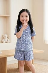KSK01W5K04-BỘ SHORT KATE VỚI THIẾT KẾ  PIJAMA  PHỐI BÈO TINH TẾ TẠO SỰ XINH XẮN VÀ ĐÁNG YÊU CHO BÉ.