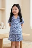  KSK01W5K04-BỘ SHORT KATE VỚI THIẾT KẾ  PIJAMA  PHỐI BÈO TINH TẾ TẠO SỰ XINH XẮN VÀ ĐÁNG YÊU CHO BÉ. 