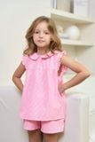  KSK02S5K09-BỘ SHORT KATE   BÉ GÁI THIẾT KẾ CỔ SEN VÀ PHỐI TAY BÈO  VỚI HỌA TIẾT HOA NHÍ MANG ĐẾN SỰ XINH XẮN VÀ ĐÁNG YÊU 