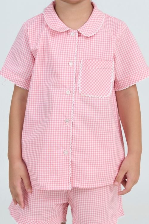  KSK03W5K18-BỘ SHORT KATE VỚI THIẾT KẾ CỔ LÁ SEN CÙNG HỌA TIẾT XINH XẮN, ĐÁNG YÊU DÀNH CHO BÉ 