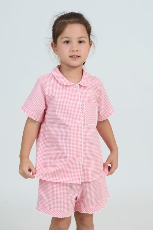 KSK03W5K18-BỘ SHORT KATE VỚI THIẾT KẾ CỔ LÁ SEN CÙNG HỌA TIẾT XINH XẮN, ĐÁNG YÊU DÀNH CHO BÉ