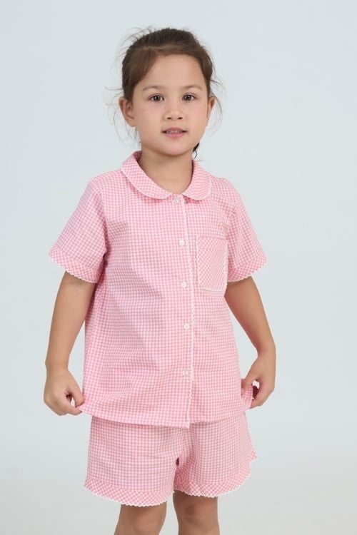  KSK03W5K18-BỘ SHORT KATE VỚI THIẾT KẾ CỔ LÁ SEN CÙNG HỌA TIẾT XINH XẮN, ĐÁNG YÊU DÀNH CHO BÉ 