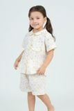  KSK03W5K20-BỘ SHORT KATE VỚI THIẾT KẾ CỔ LÁ SEN CÙNG HỌA TIẾT XINH XẮN, ĐÁNG YÊU DÀNH CHO BÉ 