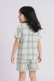  KSK03W5K22-BỘ SHORT KATE VỚI THIẾT KẾ CỔ LÁ SEN CÙNG HỌA TIẾT XINH XẮN, ĐÁNG YÊU DÀNH CHO BÉ 
