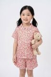  KSK03W5K23-BỘ SHORT KATE VỚI THIẾT KẾ CỔ LÁ SEN CÙNG HỌA TIẾT XINH XẮN, ĐÁNG YÊU DÀNH CHO BÉ 