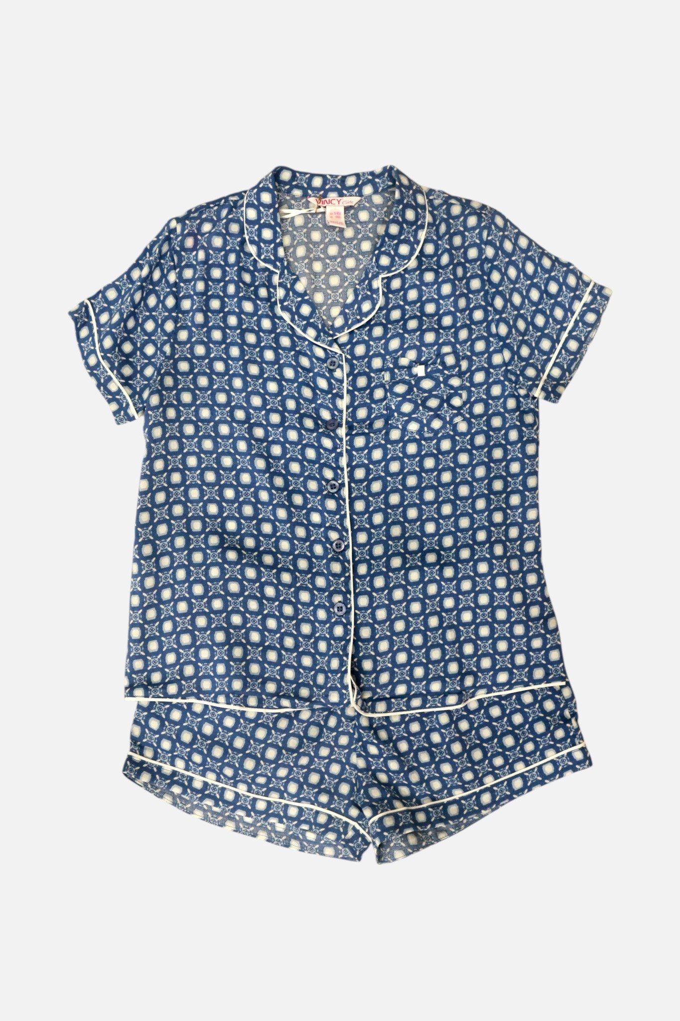  KSK040S81-BỘ SHORT KATE VIỀN LAI TAY BÉ GÁI 