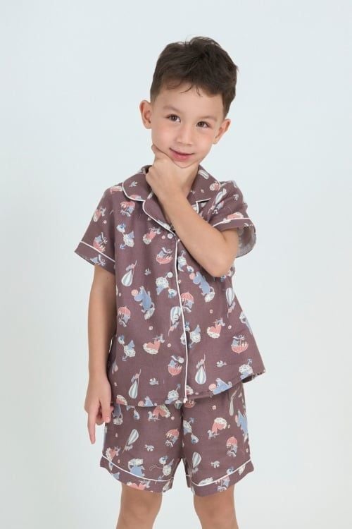  KSK04W5K11-BỘ SHORT KATE  VỚI THIẾT KẾ CỔ PIJAMA GIẢN DỊ MANG LẠI SỰ NĂNG ĐỘNG VÀ THOẢI MÁI CHO BÉ  YÊU 
