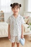  KSK04W5K15-BỘ SHORT KATE VỚI THIẾT KẾ CỔ PIJAMA GIẢN DỊ MANG LẠI SỰ NĂNG ĐỘNG VÀ THOẢI MÁI CHO BÉ  YÊU 
