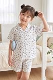  KSK04W5K15-BỘ SHORT KATE VỚI THIẾT KẾ CỔ PIJAMA GIẢN DỊ MANG LẠI SỰ NĂNG ĐỘNG VÀ THOẢI MÁI CHO BÉ  YÊU 