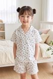  KSK04W5K15-BỘ SHORT KATE VỚI THIẾT KẾ CỔ PIJAMA GIẢN DỊ MANG LẠI SỰ NĂNG ĐỘNG VÀ THOẢI MÁI CHO BÉ  YÊU 