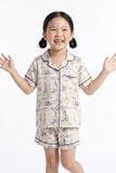  KSK04W5K16-BỘ SHORT TOLE VỚI THIẾT KẾ CỔ PIJAMA GIẢN DỊ MANG LẠI SỰ NĂNG ĐỘNG VÀ THOẢI MÁI CHO BÉ  YÊU 