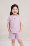  KSK04W5K18-BỘ SHORT KATE  VỚI THIẾT KẾ CỔ PIJAMA GIẢN DỊ MANG LẠI SỰ NĂNG ĐỘNG VÀ THOẢI MÁI CHO BÉ  YÊU 