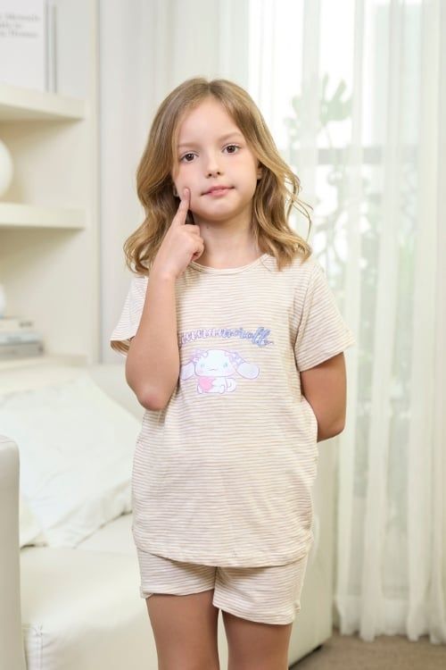  KST016S42-BỘ SHORT THUN VỚI THIẾT KẾ CỔ TRÒN IN HÌNH THỎ DỄ THƯƠNG MANG LẠI SỰ  NĂNG ĐỘNG THOẢI MÁI CHO BÉ . 