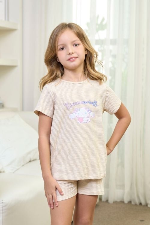  KST016S42-BỘ SHORT THUN VỚI THIẾT KẾ CỔ TRÒN IN HÌNH THỎ DỄ THƯƠNG MANG LẠI SỰ  NĂNG ĐỘNG THOẢI MÁI CHO BÉ . 