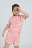  KST01S5T02-BỘ SHORT THUN  VỚI THIẾT KẾ CỔ BẺ MANG PHONG CÁCH NĂNG ĐỘNG ,DỄ THƯƠNG TẠO CẢM GIÁC THOẢI MÁI CHO BÉ KHI MẶC 