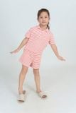 KST01S5T02-BỘ SHORT THUN  VỚI THIẾT KẾ CỔ BẺ MANG PHONG CÁCH NĂNG ĐỘNG ,DỄ THƯƠNG TẠO CẢM GIÁC THOẢI MÁI CHO BÉ KHI MẶC 