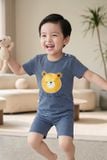  KST01S6T03-BỘ SHORT THUN VỚI THIẾT KẾ CỔ TRÒN IN HÌNH NGỘ NGHĨNH ĐÁNG YÊU  MANG LẠI SỰ  NĂNG ĐỘNG THOẢI MÁI CHO BÉ . 