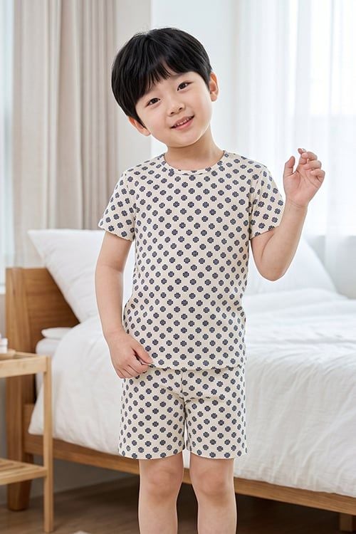  KST02S5T11-BỘ SHORT THUN VỚI THIẾT KẾ CỔ TRÒN ĐƠN GIẢN MANG LẠI SỰ  NĂNG ĐỘNG VÀ THOẢI MÁI CHO BÉ . 