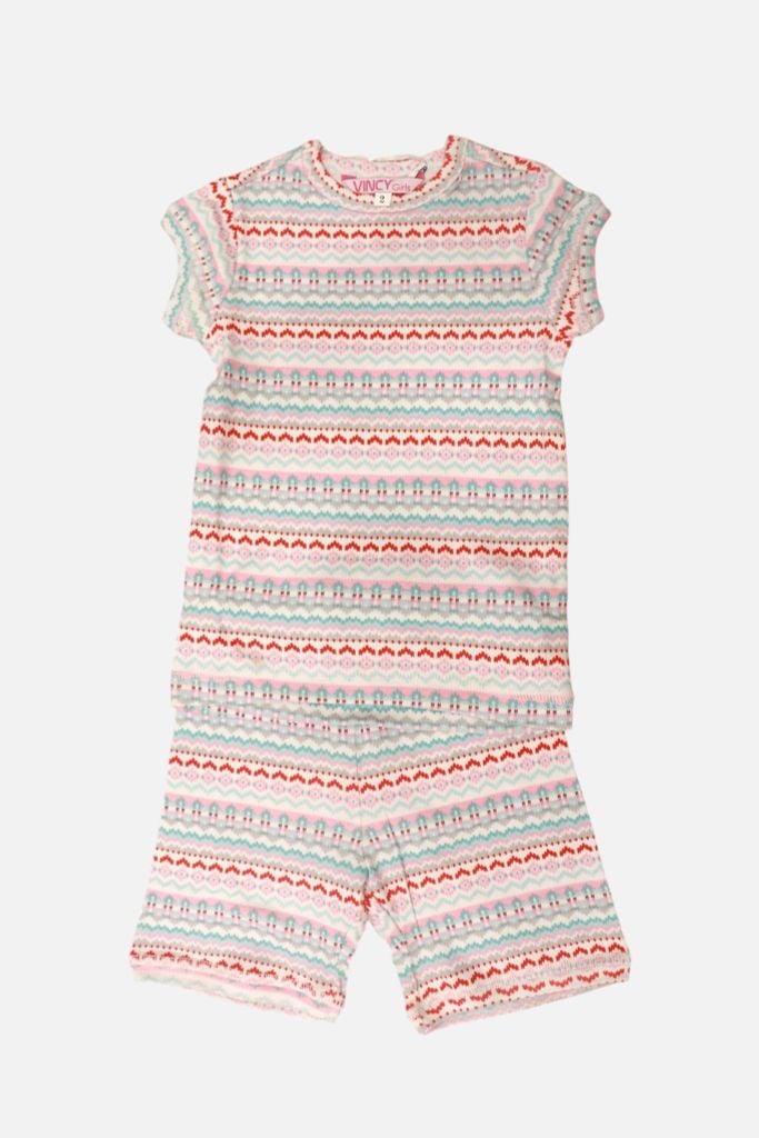  KST060W15-BỘ SHORTS THUN BÉ GÁI 