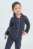  KTD01W5T04-BỘ THUN DÀI VỚI THIẾT KẾ PIJAMA TỪ CHẤT LIỆU  CO GIÃN, MỀM MẠI MANG LẠI SỰ ẤM ÁP VÀ THOẢI MÁI  CHO BÉ GÁI. 