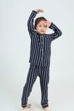  KTD01W5T04-BỘ THUN DÀI VỚI THIẾT KẾ PIJAMA TỪ CHẤT LIỆU  CO GIÃN, MỀM MẠI MANG LẠI SỰ ẤM ÁP VÀ THOẢI MÁI  CHO BÉ GÁI. 
