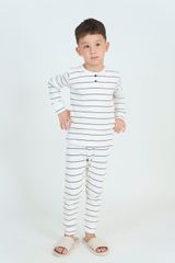 KTD02W5T01-BỘ DÀI THUN VỚI THIẾT KẾ CỔ TRÒN XẺ TRỤ MANG LẠI SỰ  ẤM ÁP VÀ THOẢI MÁI CHO BÉ .