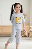  KTL01S6T04-BỘ THUN LỬNG  VỚI THIẾT KẾ CỔ TRÒN IN HÌNH ĐÁNG YÊU, MANG LẠI SỰ NĂNG ĐỘNG VÀ THOẢI MÁI CHO BÉ . 