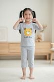  KTL01S6T04-BỘ THUN LỬNG  VỚI THIẾT KẾ CỔ TRÒN IN HÌNH ĐÁNG YÊU, MANG LẠI SỰ NĂNG ĐỘNG VÀ THOẢI MÁI CHO BÉ . 