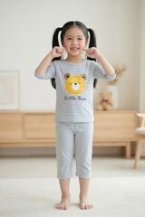 KTL01S6T04-BỘ THUN LỬNG  VỚI THIẾT KẾ CỔ TRÒN IN HÌNH ĐÁNG YÊU, MANG LẠI SỰ NĂNG ĐỘNG VÀ THOẢI MÁI CHO BÉ .