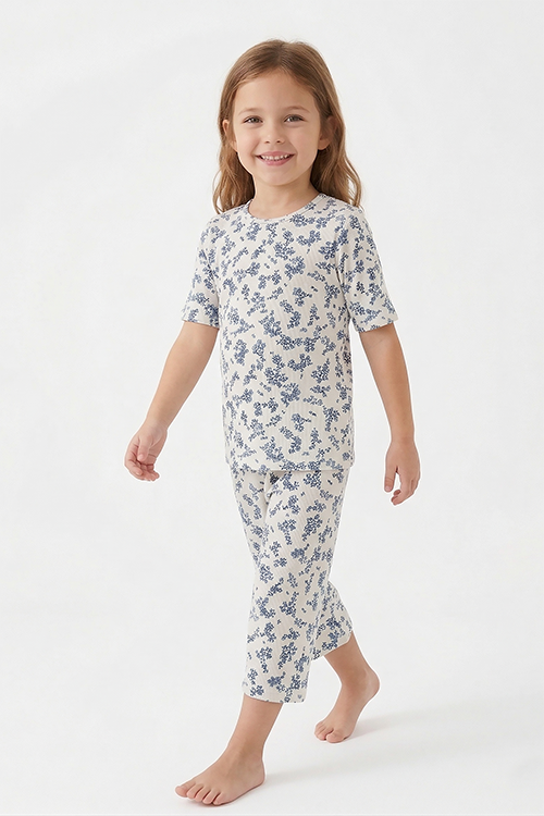 KTL02S5T03-BỘ LỬNG THUN VỚI THIẾT KẾ CỔ TRÒN MANG LẠI SỰ  NĂNG ĐỘNG VÀ THOẢI MÁI CHO BÉ .