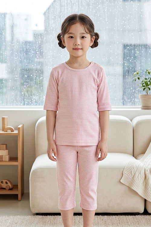  KTL02S5T06-BỘ LỬNG THUN VỚI THIẾT KẾ CỔ TRÒN MANG LẠI SỰ  NĂNG ĐỘNG VÀ THOẢI MÁI CHO BÉ . 
