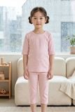  KTL02S5T06-BỘ LỬNG THUN VỚI THIẾT KẾ CỔ TRÒN MANG LẠI SỰ  NĂNG ĐỘNG VÀ THOẢI MÁI CHO BÉ . 