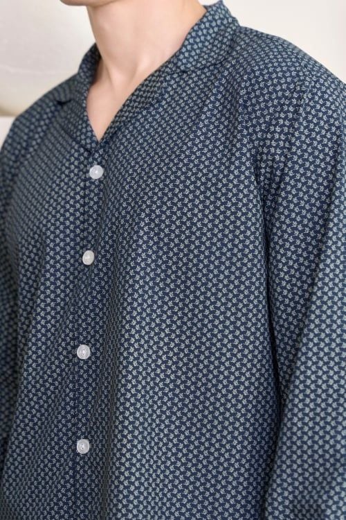  MDK01W5K01-BỘ DÀI KATE NAM VỚI THIẾT KẾ CỔ PIJAMA MANG PHONG CÁCH MẠNH MẼ VÀ THOẢI MÁI 