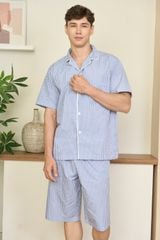 MLK01S5K01-BỘ LỬNG KATE NAM VỚI THIẾT KẾ CỔ PIJAMA MANG PHONG CÁCH MẠNH MẼ VÀ TẠO CẢM GIÁC THOẢI MÁI KHI MẶC