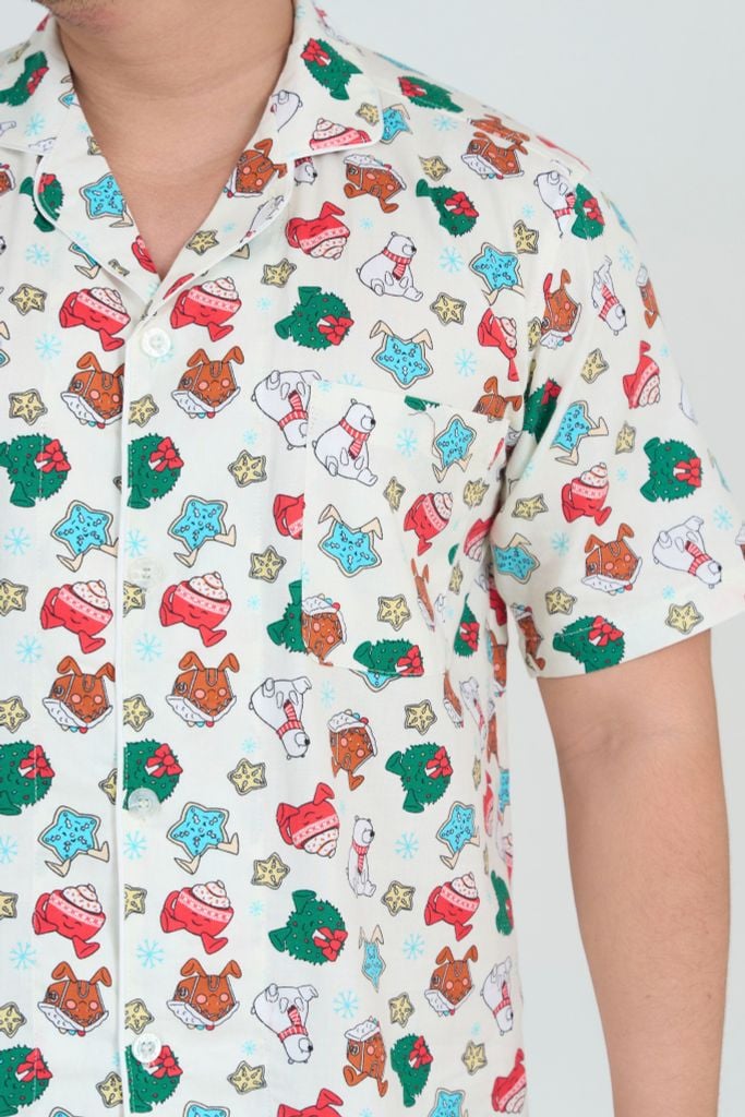  MLK01S5K04-BỘ LỬNG KATE NAM VỚI THIẾT KẾ CỔ PIJAMA MANG PHONG CÁCH MẠNH MẼ VÀ TẠO CẢM GIÁC THOẢI MÁI KHI MẶC 