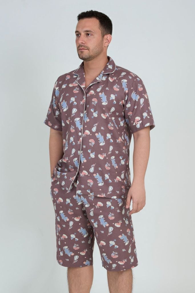  MLK01S5K06-BỘ LỬNG KATE NAM VỚI THIẾT KẾ CỔ PIJAMA MANG PHONG CÁCH MẠNH MẼ VÀ TẠO CẢM GIÁC THOẢI MÁI KHI MẶC 