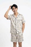 MSK01W5K02-BỘ TOLE SHORT NAM VỚI THIẾT KẾ CỔ PIJAMA MANG PHONG CÁCH MẠNH MẼ VÀ TẠO CẢM GIÁC THOẢI MÁI KHI MẶC 
