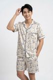  MSK01W5K02-BỘ TOLE SHORT NAM VỚI THIẾT KẾ CỔ PIJAMA MANG PHONG CÁCH MẠNH MẼ VÀ TẠO CẢM GIÁC THOẢI MÁI KHI MẶC 