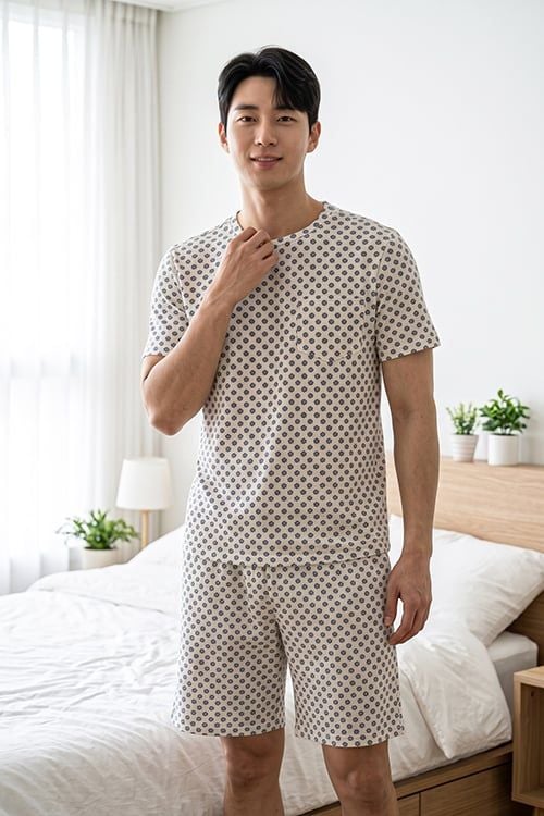  MST01S6T01-BỘ SHORT THUN NAM VỚI THIẾT KẾ CỔ TRÒN ĐƠN GIẢN MANG LẠI SỰ NĂNG ĐỘNG VÀ THOẢI MÁI 