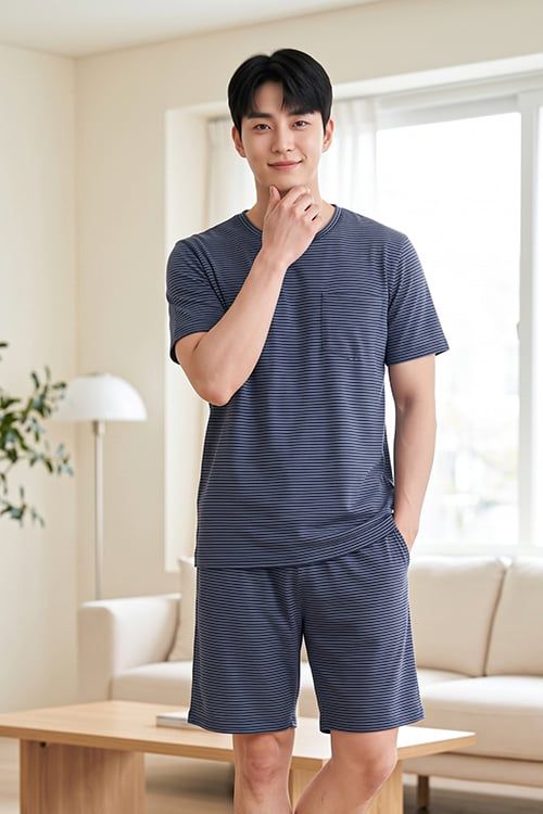  MST01S6T02-BỘ SHORT THUN NAM VỚI THIẾT KẾ CỔ TRÒN ĐƠN GIẢN MANG LẠI SỰ NĂNG ĐỘNG VÀ THOẢI MÁI 