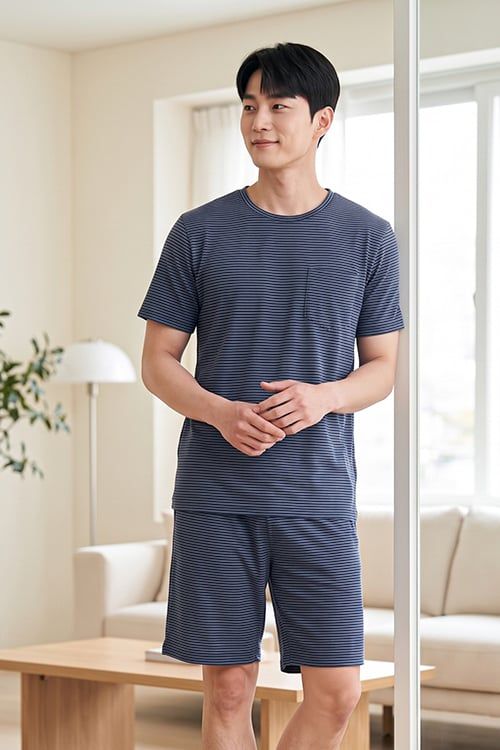  MST01S6T02-BỘ SHORT THUN NAM VỚI THIẾT KẾ CỔ TRÒN ĐƠN GIẢN MANG LẠI SỰ NĂNG ĐỘNG VÀ THOẢI MÁI 