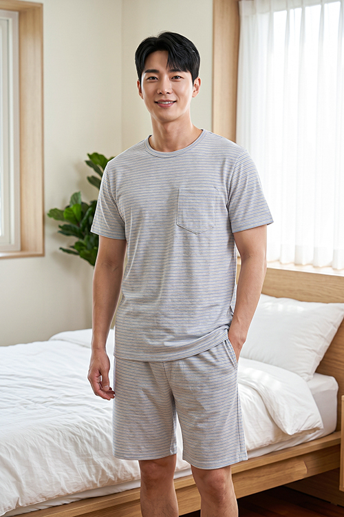 MST01S6T03-BỘ SHORT THUN NAM VỚI THIẾT KẾ CỔ TRÒN ĐƠN GIẢN MANG LẠI SỰ NĂNG ĐỘNG VÀ THOẢI MÁI