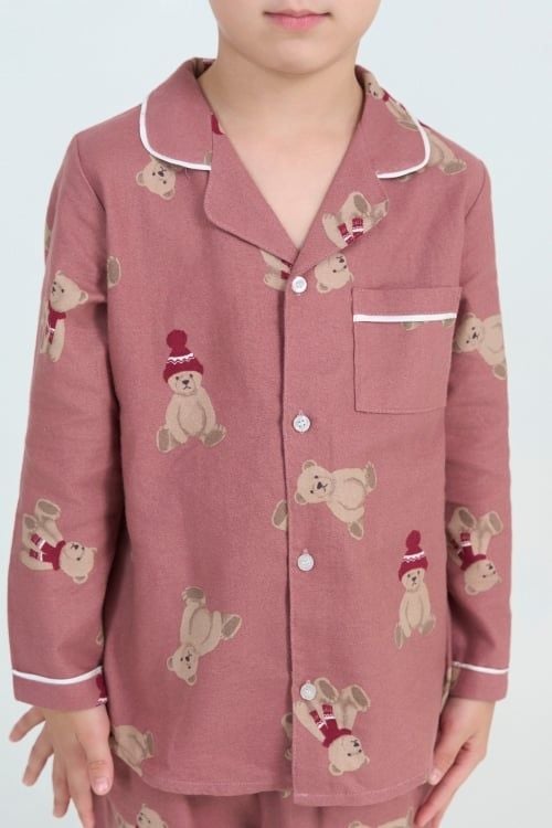  SDK01W5K08-BỘ DÀI KATE  VỚI THIẾT KẾ CỔ PIJAMA GIẢN DỊ MANG LẠI SỰ NĂNG ĐỘNG VÀ ẤM ÁP CHO BÉ TRAI 