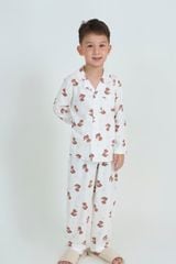 SDK01W5K09-BỘ DÀI KATE  VỚI THIẾT KẾ CỔ PIJAMA GIẢN DỊ MANG LẠI SỰ NĂNG ĐỘNG VÀ ẤM ÁP CHO BÉ TRAI